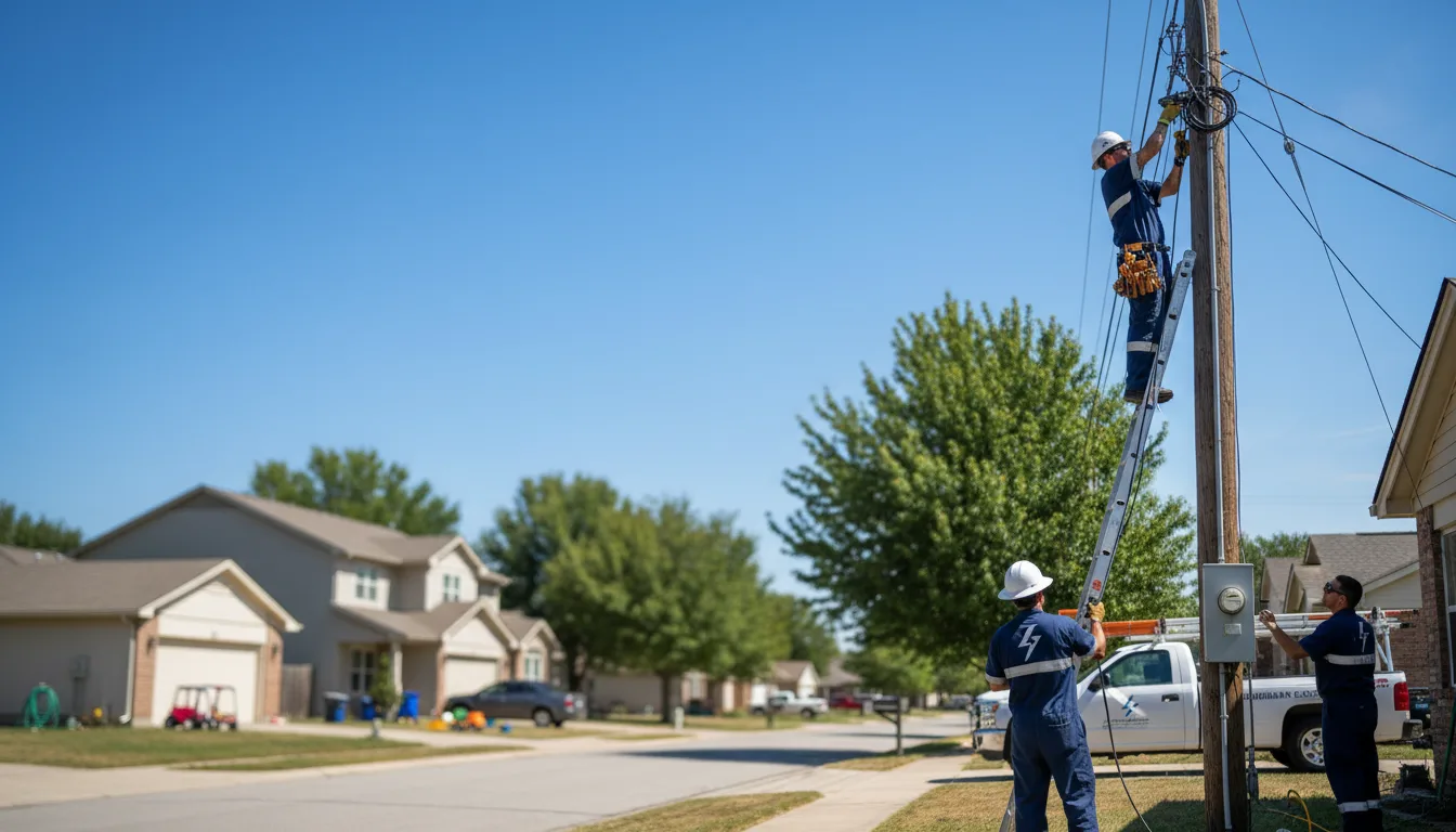 Residential electrician providing installation services in Brooklyn, MS